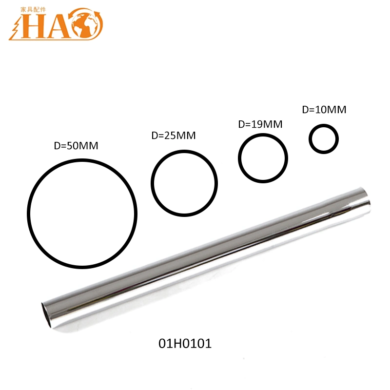 Chrome Plated Steel Tube Wardrobe Round Oval Bending Pipe