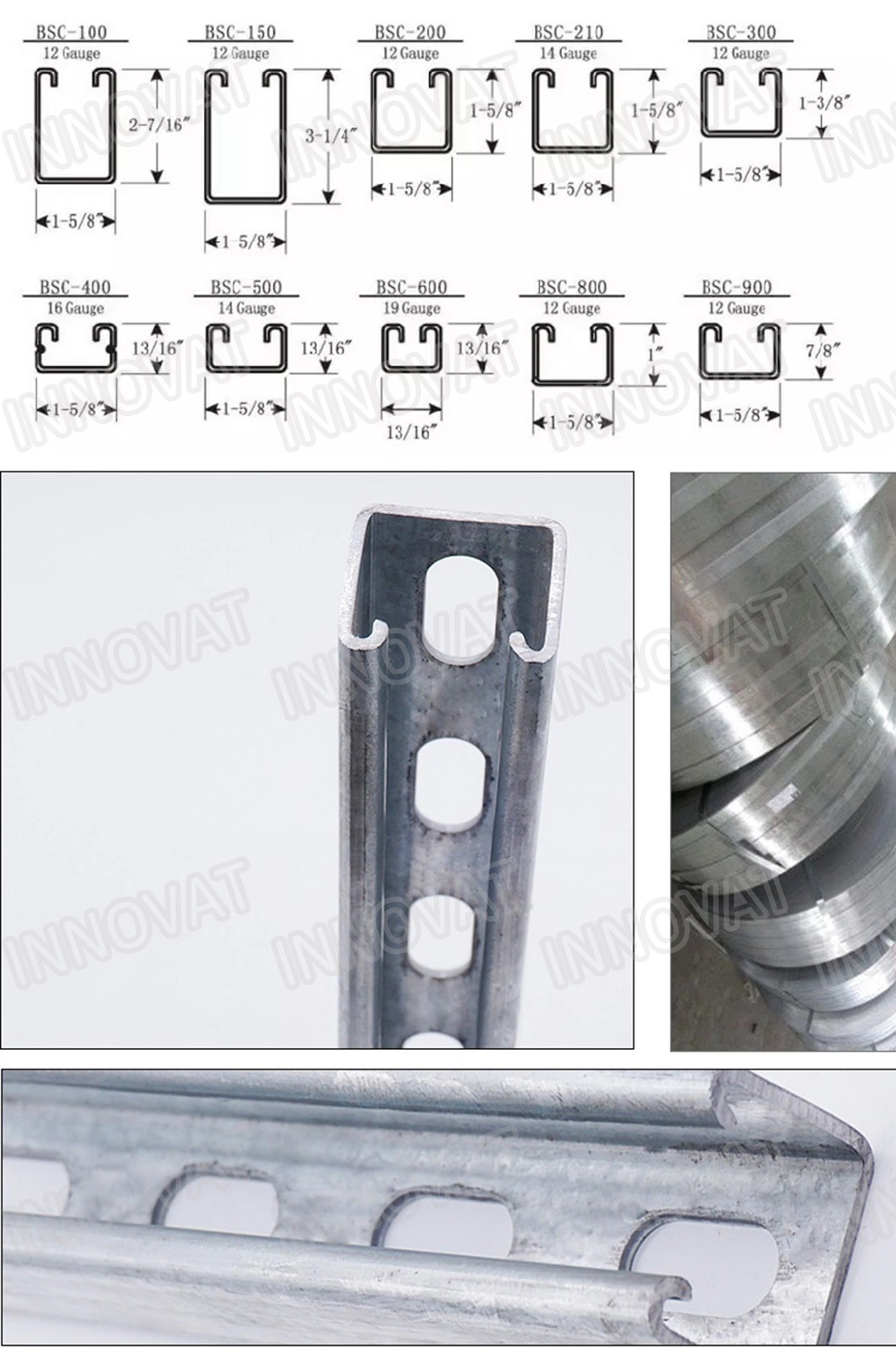 Material 316 Hot Rolled Stainless Steel Profile C/U Shape Channel Steel Bracket